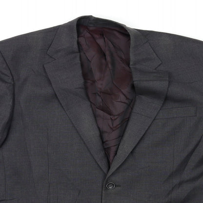 Mens UK Size 42 CHESTER Regular Grey Suit Jacket
