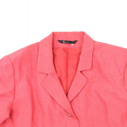 Womens UK Size 20 BHS Pink Overcoat