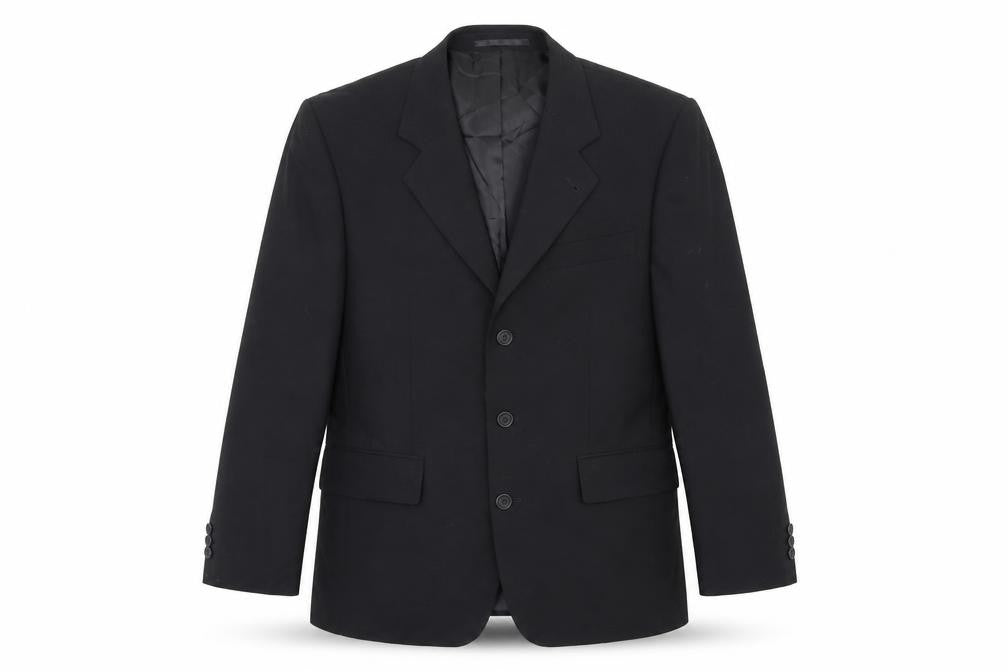 Mens UK Size 38 George Regular Black Suit Jacket