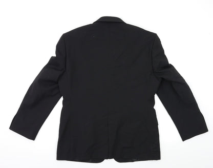 George Mens Black   Jacket Suit Jacket Size 38