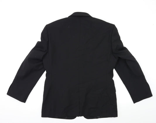 George Mens Black   Jacket Suit Jacket Size 38