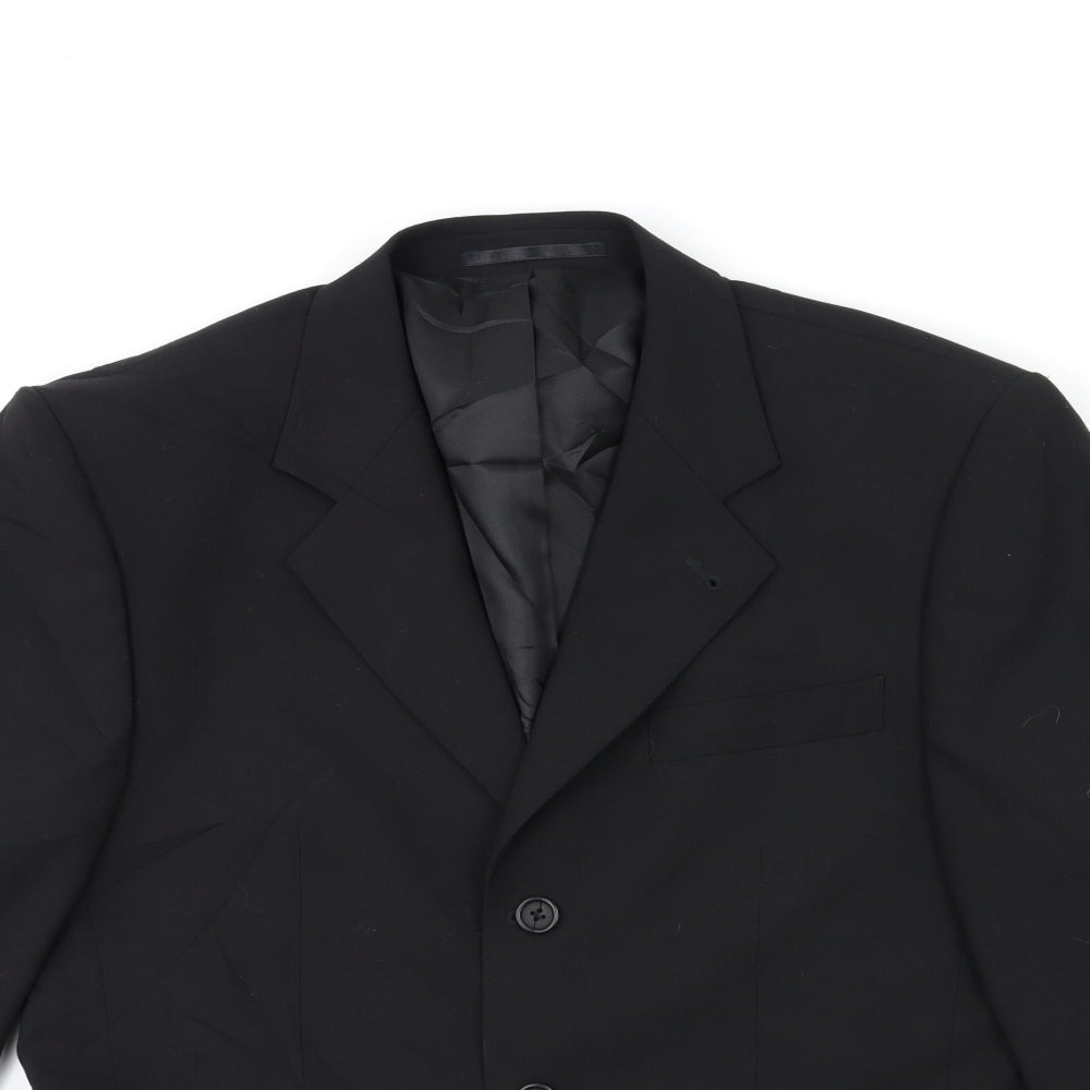George Mens Black   Jacket Suit Jacket Size 38