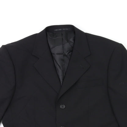 George Mens Black   Jacket Suit Jacket Size 38