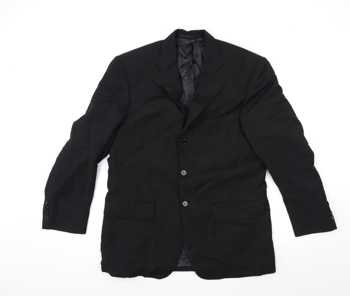 Mens UK Size 38 Daniel Grahame Regular Black Suit Jacket