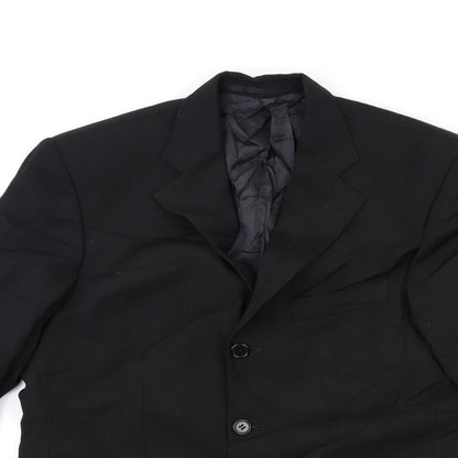 Mens UK Size 38 Daniel Grahame Regular Black Suit Jacket