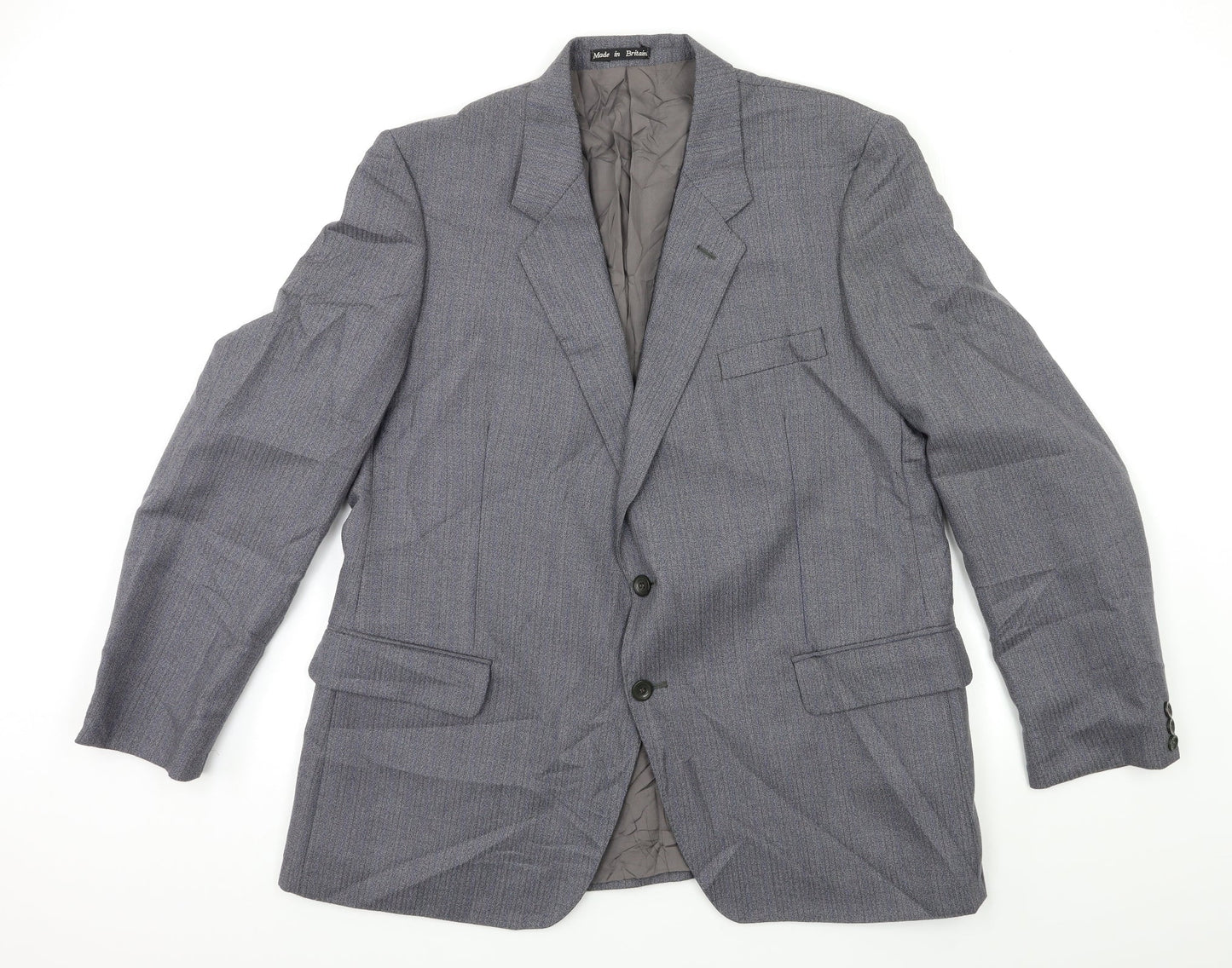 Mens UK Size 42 Preworn Regular Blue Suit Jacket