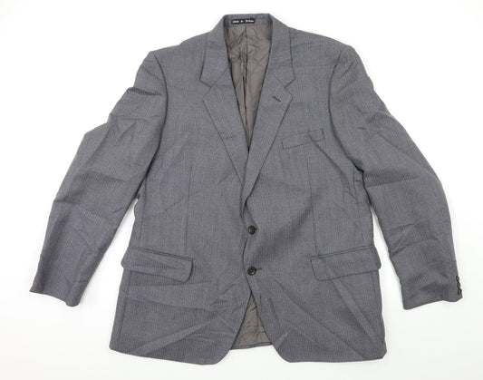 Mens UK Size 42 Preworn Regular Blue Suit Jacket