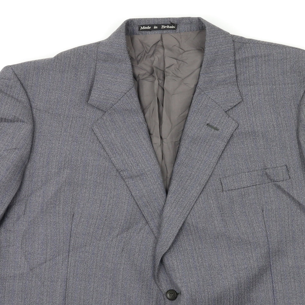 Mens UK Size 42 Preworn Regular Blue Suit Jacket
