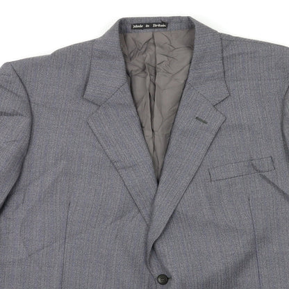 Mens UK Size 42 Preworn Regular Blue Suit Jacket