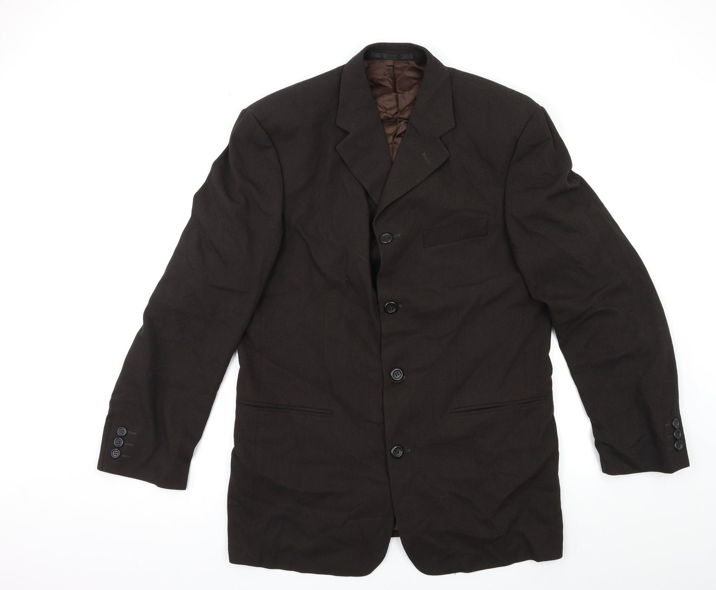Mens UK Size 42 Preworn Regular Brown Suit Jacket