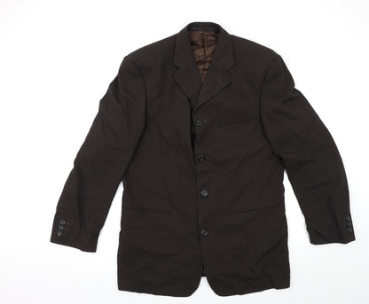 Mens UK Size 42 Preworn Regular Brown Suit Jacket
