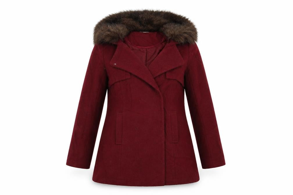 Womens UK Size 8 Red Herring Red Overcoat
