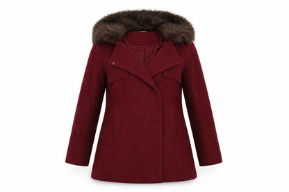 Womens UK Size 8 Red Herring Red Overcoat
