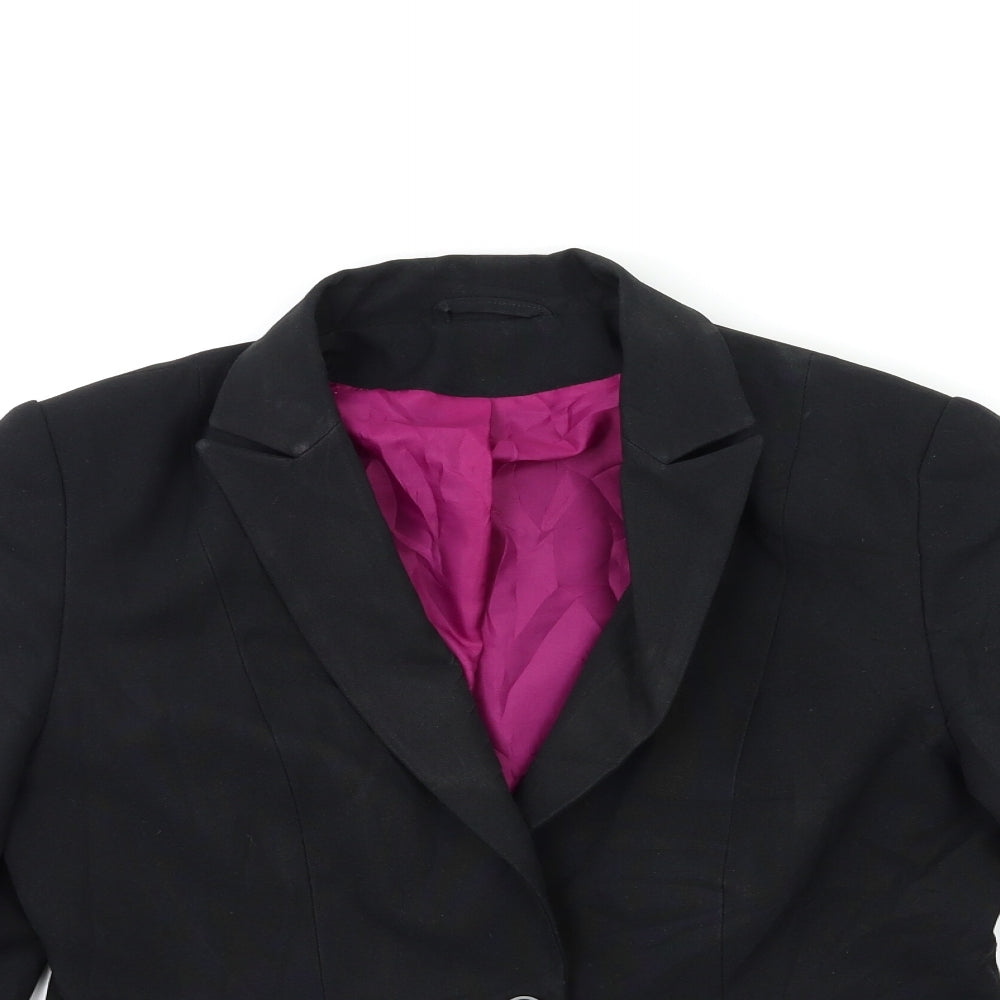 Topshop Womens Black   Jacket Blazer Size 10