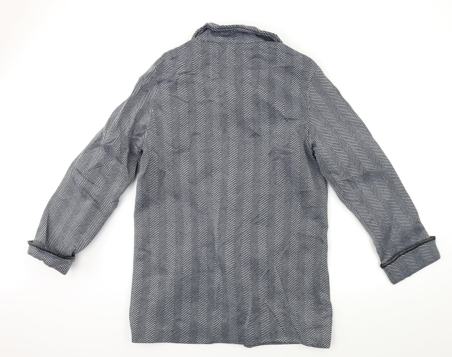 Womens UK Size M Anne De Lancay Grey Overcoat