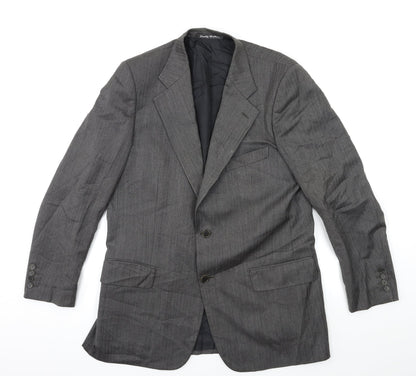 Mens UK Size 40 Preworn Regular Grey Suit Jacket