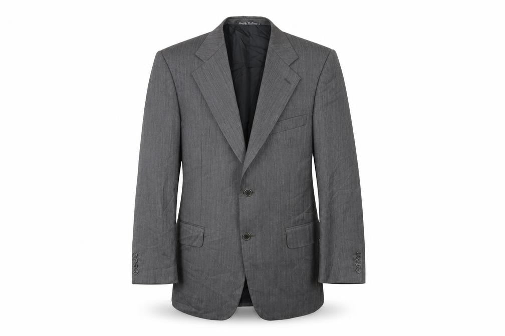 Mens UK Size 40 Preworn Regular Grey Suit Jacket