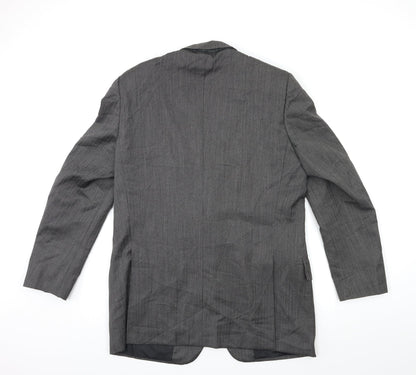 Mens UK Size 40 Preworn Regular Grey Suit Jacket