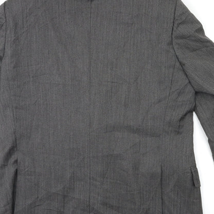 Mens UK Size 40 Preworn Regular Grey Suit Jacket