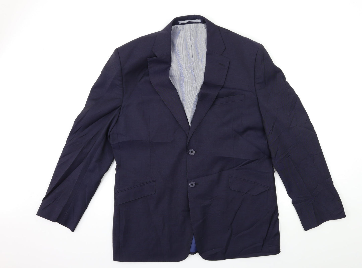 Mens UK Size 42 Marks and Spencer Regular Blue Suit Jacket