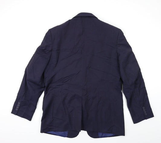 Mens UK Size 42 Marks and Spencer Regular Blue Suit Jacket