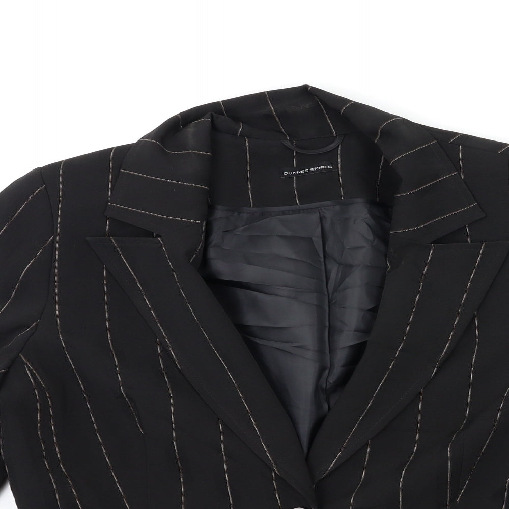 St Bernard  Womens Black Striped  Jacket Blazer Size 12