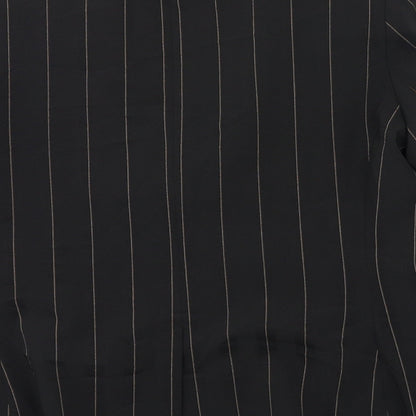 St Bernard  Womens Black Striped  Jacket Blazer Size 12