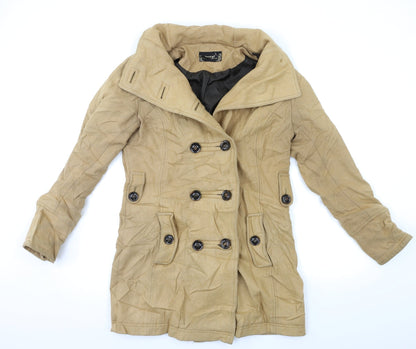 Womens UK Size 12 Yessica Beige Overcoat