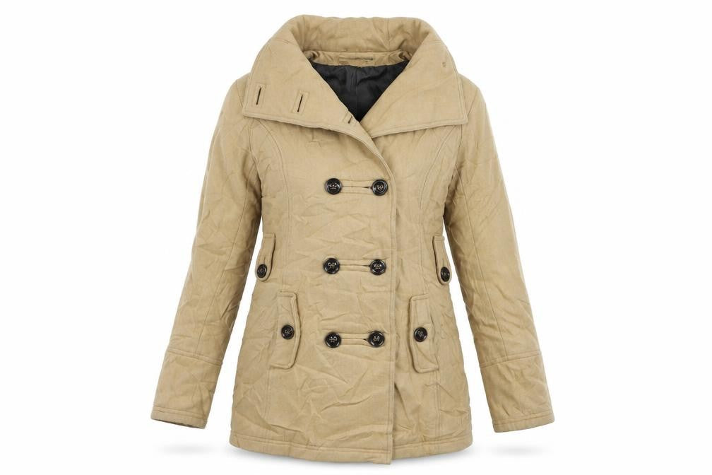 Womens UK Size 12 Yessica Beige Overcoat