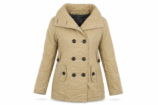 Womens UK Size 12 Yessica Beige Overcoat