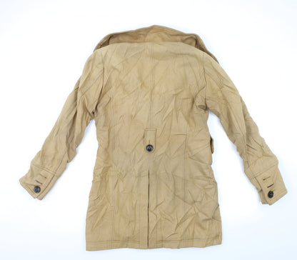 Womens UK Size 12 Yessica Beige Overcoat