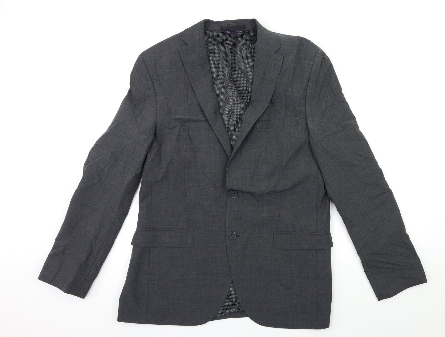 Mens UK Size 40 Marks and Spencer Regular Grey Suit Jacket