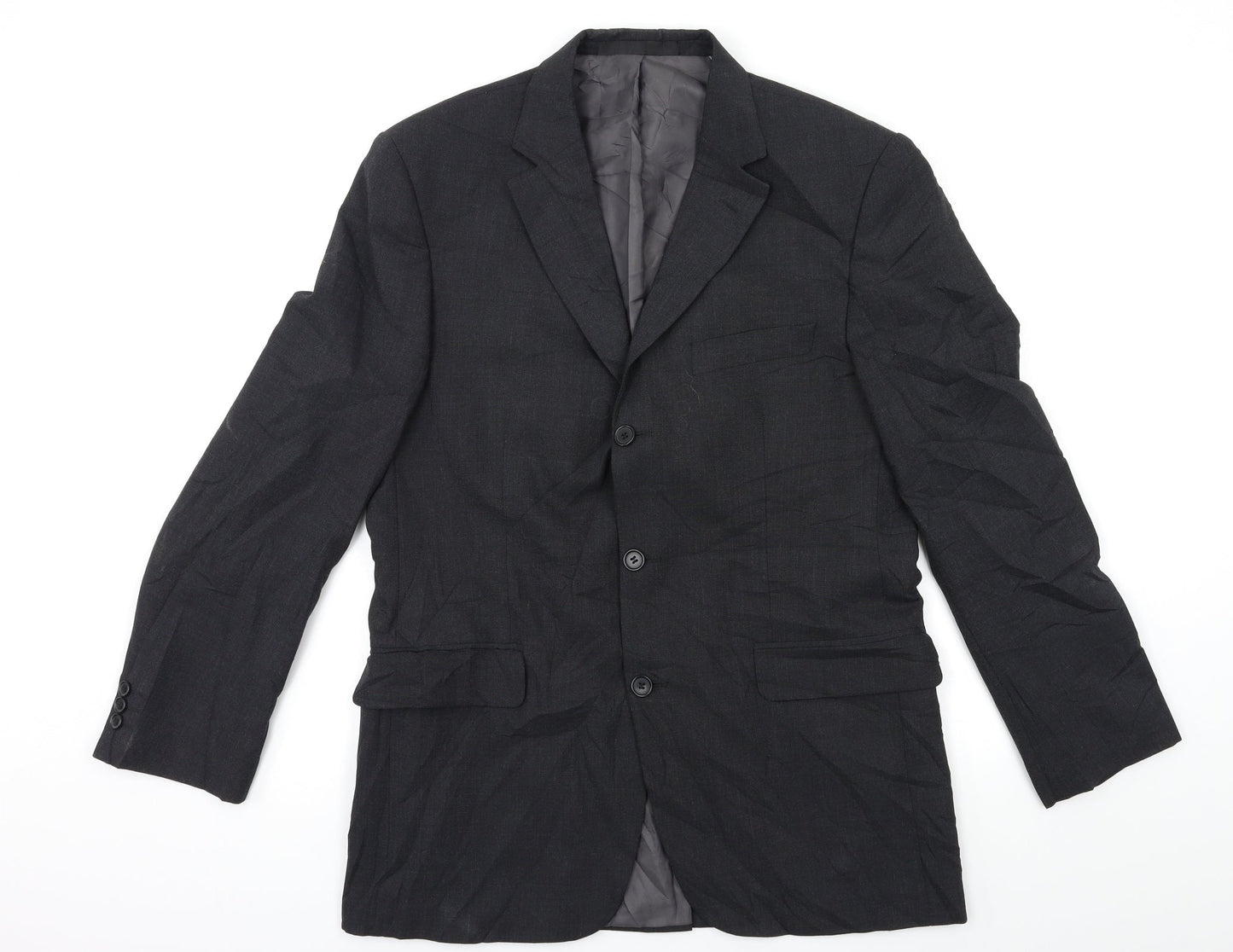 Mens UK Size 40 Marks and Spencer Regular Black Suit Jacket