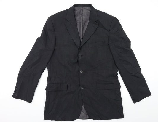Mens UK Size 40 Marks and Spencer Regular Black Suit Jacket
