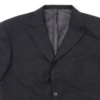 Mens UK Size 40 Marks and Spencer Regular Black Suit Jacket