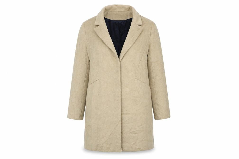 Womens UK Size 12 Dorothy Perkins Beige Overcoat