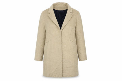 Womens UK Size 12 Dorothy Perkins Beige Overcoat