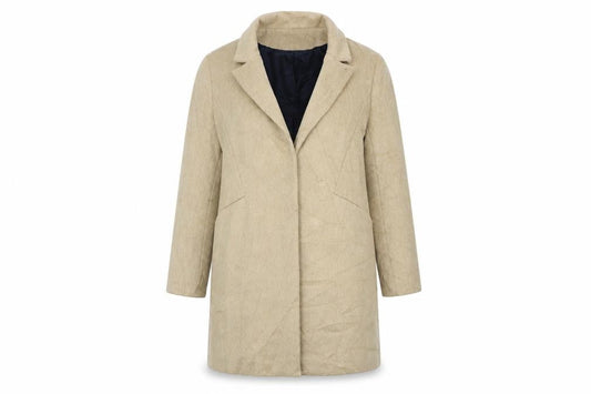 Womens UK Size 12 Dorothy Perkins Beige Overcoat