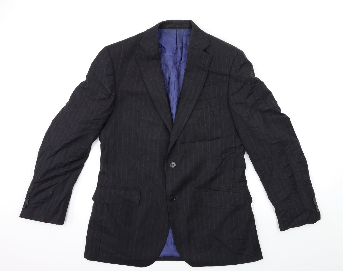 Mens UK Size 40 Marks and Spencer Regular Blue Suit Jacket