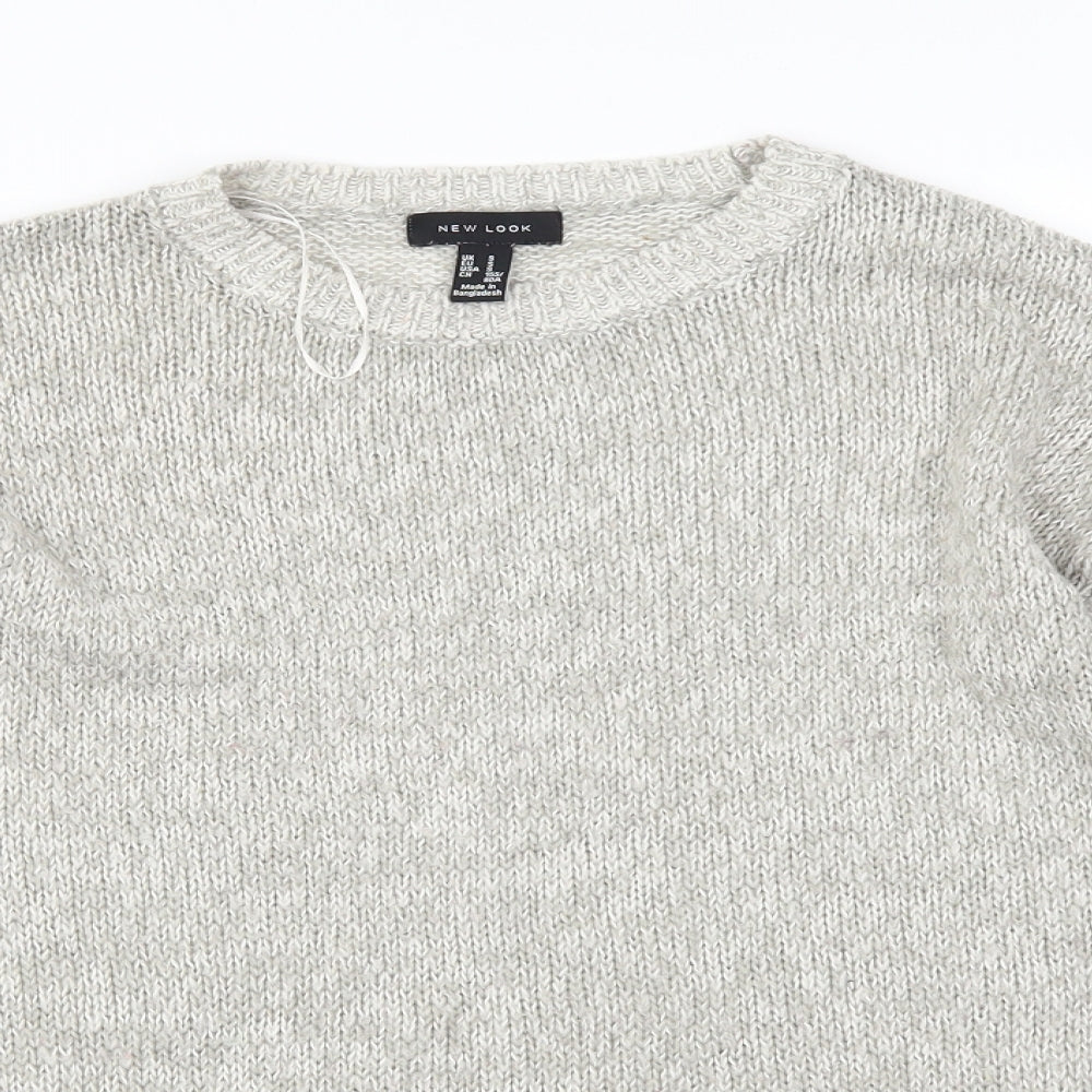 New Look Womens Grey   Pullover Jumper Size S