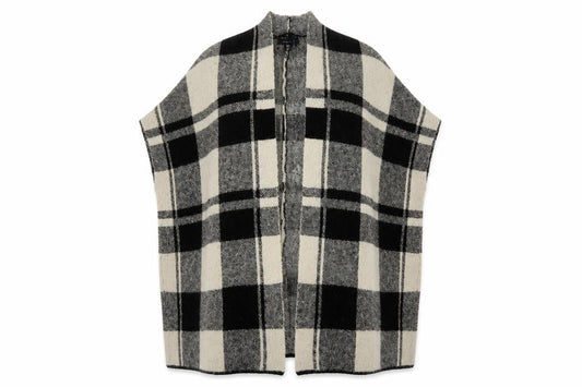 Primark Womens Beige Check  Tunic Jumper One Size  - Waist coat