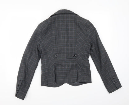 Linea Womens Grey Check  Jacket  Size 10