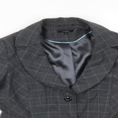 Linea Womens Grey Check  Jacket  Size 10