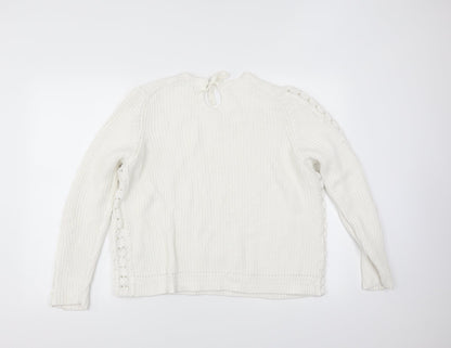 Womens UK Size XL Marks and Spencer Ivory Pullover Jumper