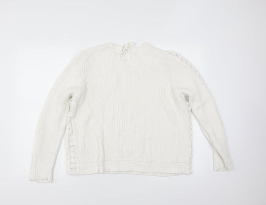 Womens UK Size XL Marks and Spencer Ivory Pullover Jumper