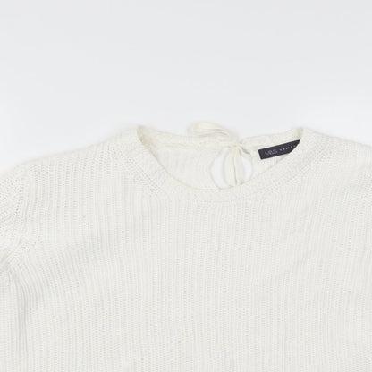 Womens UK Size XL Marks and Spencer Ivory Pullover Jumper