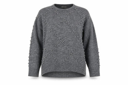 Moewy Womens Grey   Pullover Jumper Size M