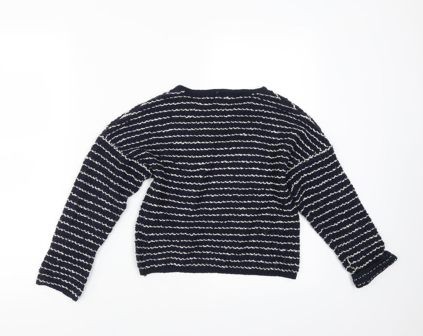 F&F Girls Blue Striped  Pullover Jumper Size 8 Years