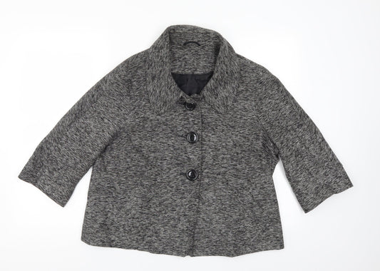 Womens UK Size 18 Evie Grey Pea Coat