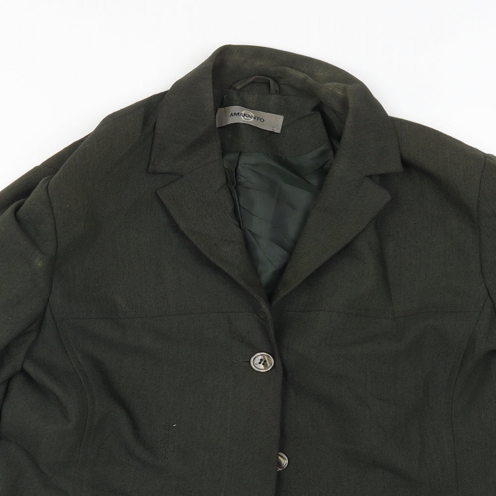 AMARANTO Womens Green   Jacket  Size 10